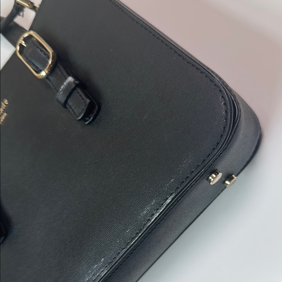 KATE SPADE Women's Black‎ New York Connie Triple Gusset Small Satchel Crossbody - Picture 6 of 16